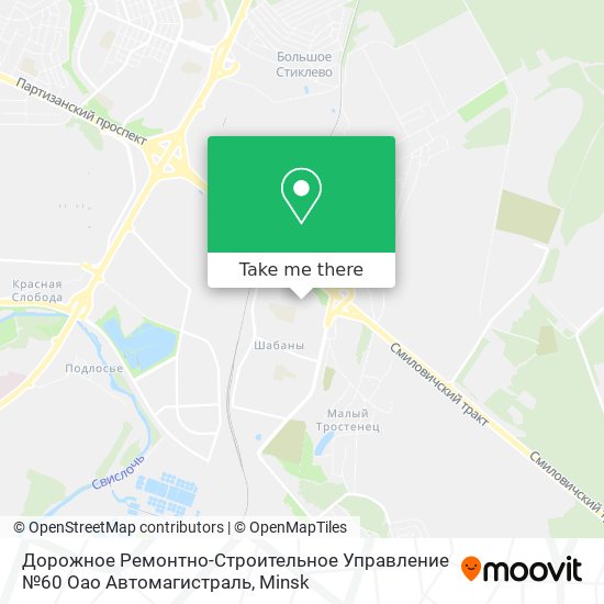 Дорожное Ремонтно-Строительное Управление №60 Оао Автомагистраль map