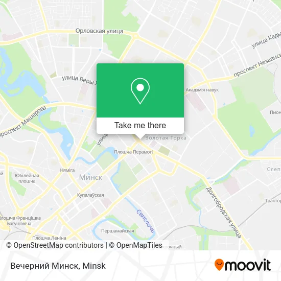 Вечерний Минск map