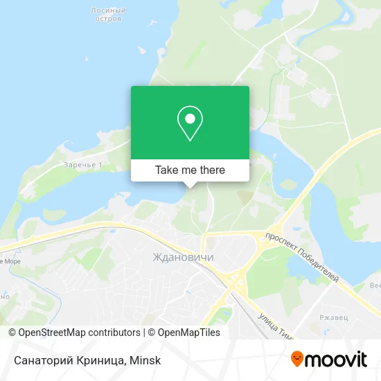 Санаторий Криница map
