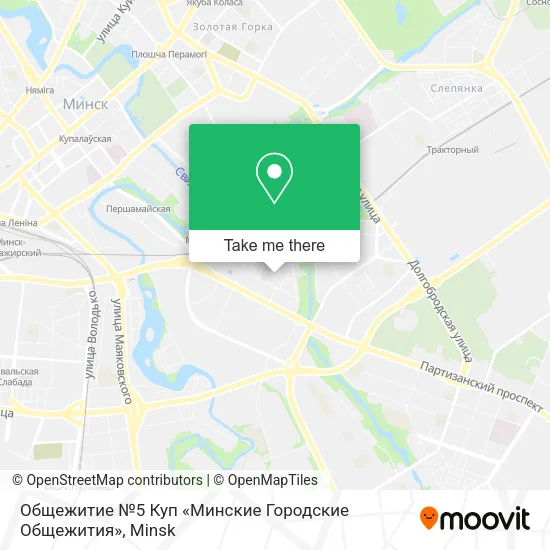 Общежитие №5 Куп «Минские Городские Общежития» map