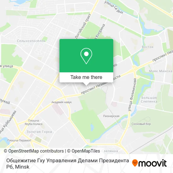 Общежитие Гху Управления Делами Президента Рб map