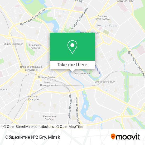 Общежитие №2 Бгу map