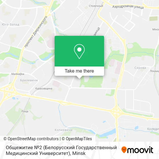 Общежитие №2 (Белорусский Государственный Медицинский Университет) map