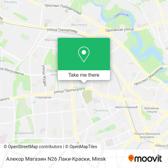 Алекор Магазин N26 Лаки-Краски map