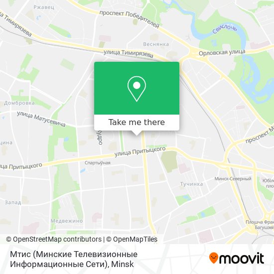 Мтис (Минские Телевизионные Информационные Сети) map