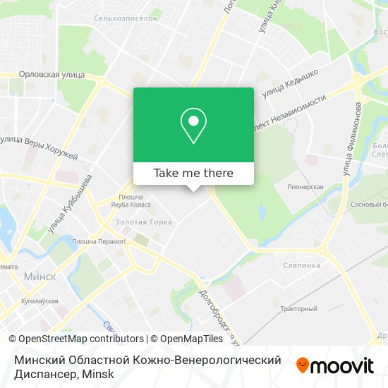 Минский Областной Кожно-Венерологический Диспансер map