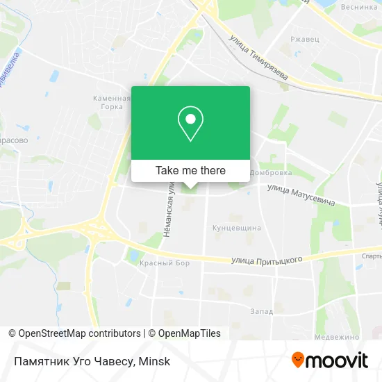 Памятник Уго Чавесу map