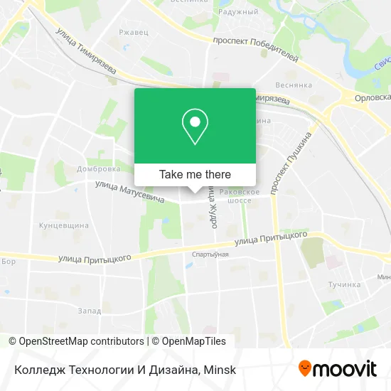 Колледж Технологии И Дизайна map