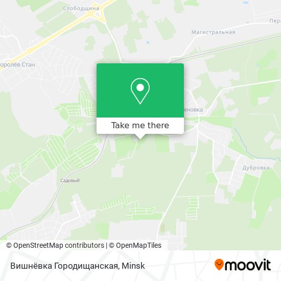Вишнёвка Городищанская map
