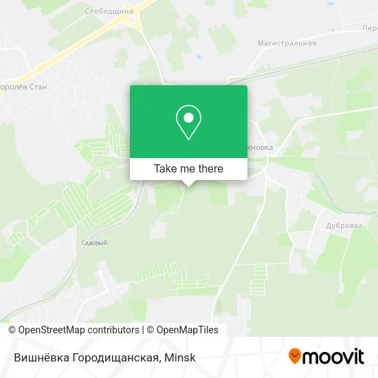 Вишнёвка Городищанская map