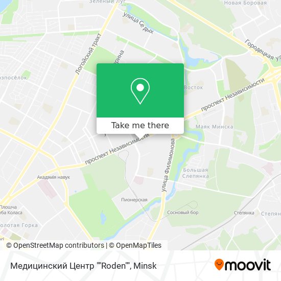 Медицинский Центр ""Roden"" map