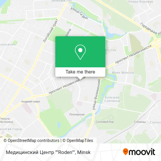 Медицинский Центр ""Roden"" map