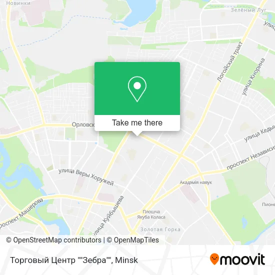 Торговый Центр ""Зебра"" map