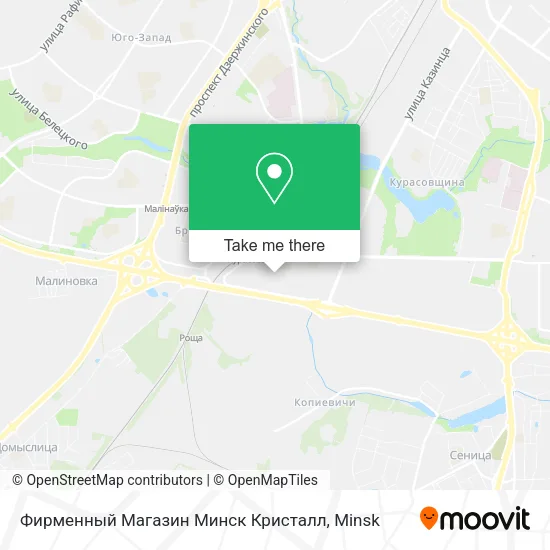 Фирменный Магазин Минск Кристалл map