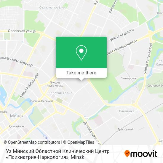 Уз Минский Областной Клинический Центр «Психиатрия-Наркология» map