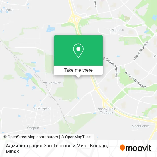 Администрация Зао Торговый Мир - Кольцо map