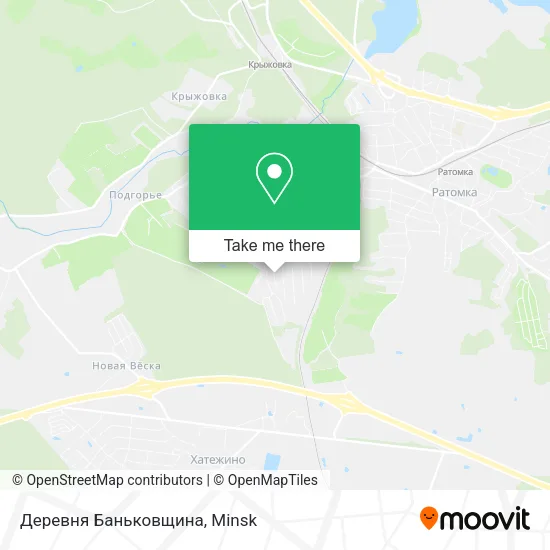 Деревня Баньковщина map