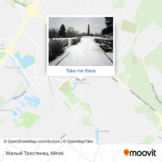 Малый Тростенец map