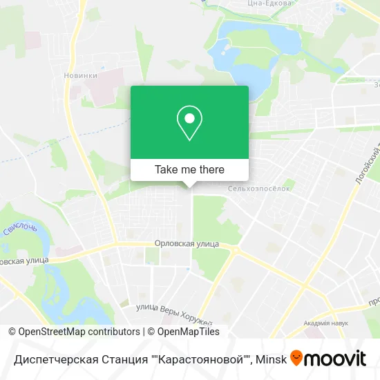 Диспетчерская Станция ""Карастояновой"" map