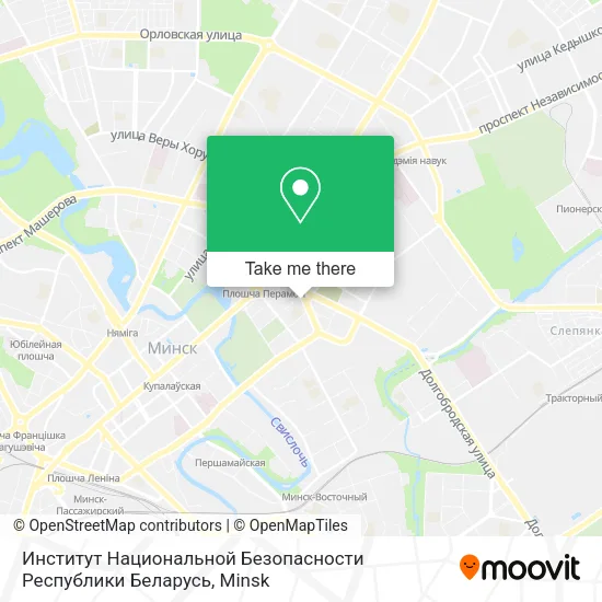 Институт Национальной Безопасности Республики Беларусь map
