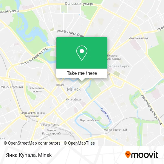 Янка Купала map