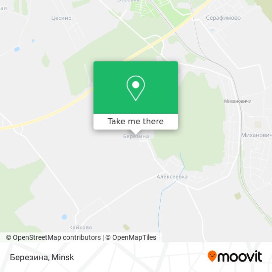 Березина map
