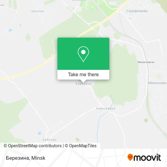 Березина map