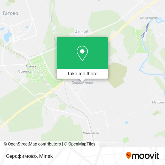 Серафимово map