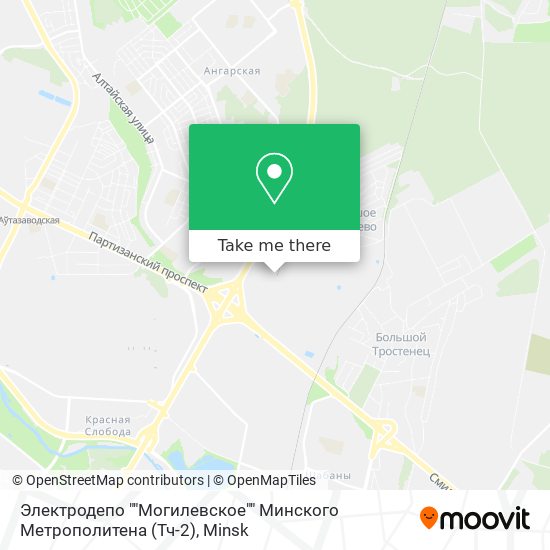 Электродепо ""Могилевское"" Минского Метрополитена (Тч-2) map