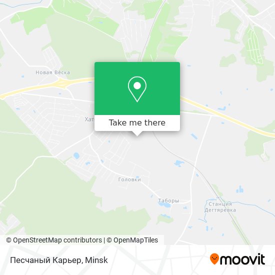 Песчаный Карьер map