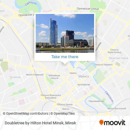 Doubletree by Hilton Hotel Minsk map