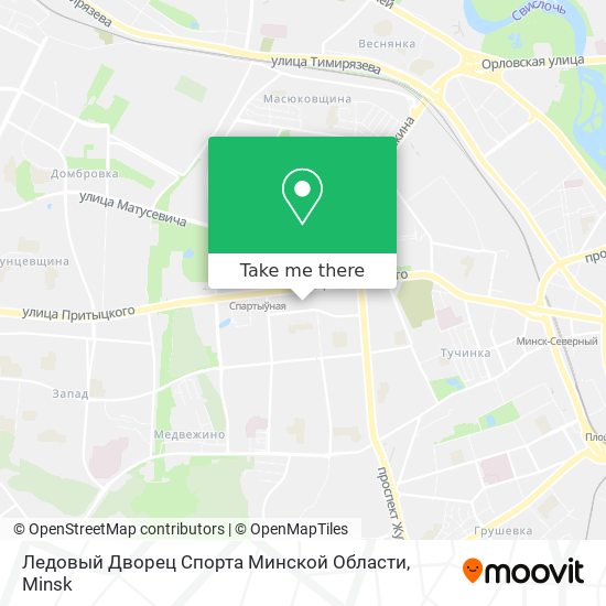 Ледовый Дворец Спорта Минской Области map