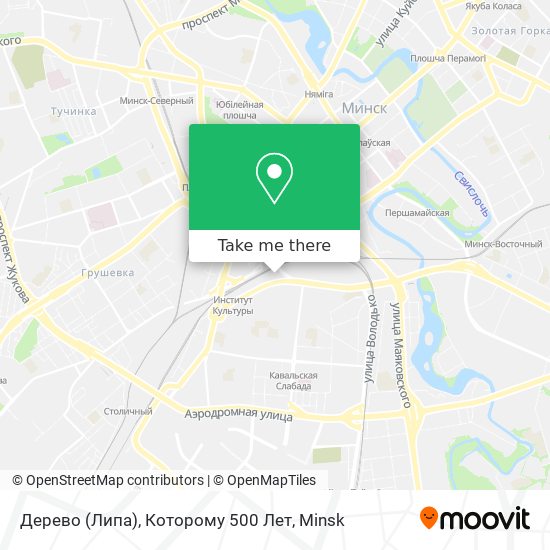 Дерево (Липа), Которому 500 Лет map