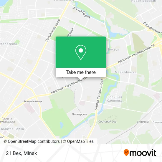 21 Век map