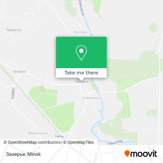 Зазерье map