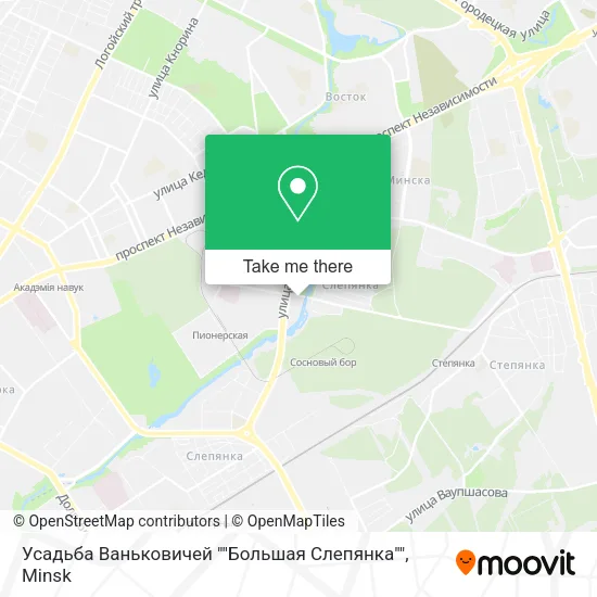 Усадьба Ваньковичей ""Большая Слепянка"" map
