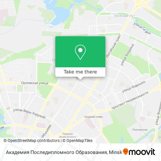 Академия Последипломного Образования map