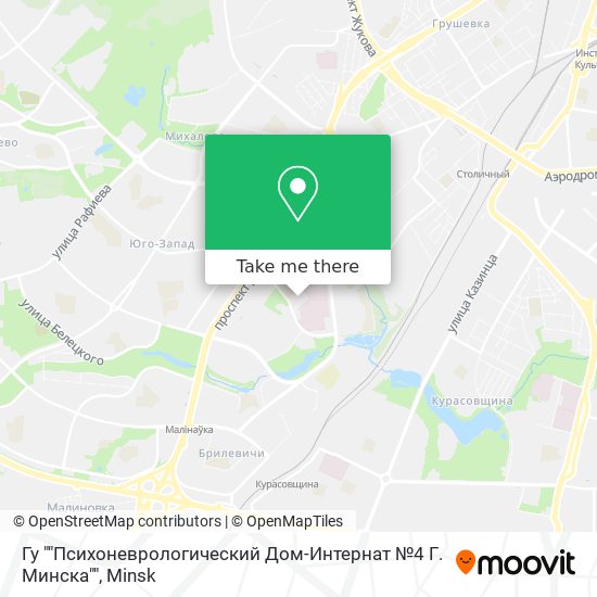 Гу ""Психоневрологический Дом-Интернат №4 Г. Минска"" map