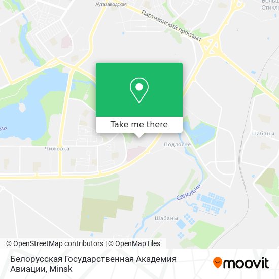 Белорусская Государственная Академия Авиации map