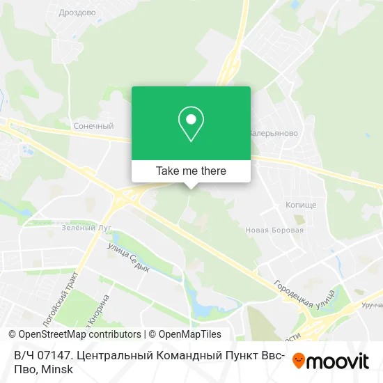 В / Ч 07147. Центральный Командный Пункт Ввс-Пво map