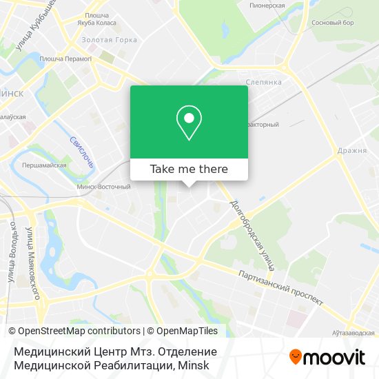 Медицинский Центр Мтз. Отделение Медицинской Реабилитации map