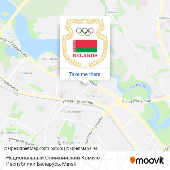 Национальный Олимпийский Комитет Республики Беларусь map