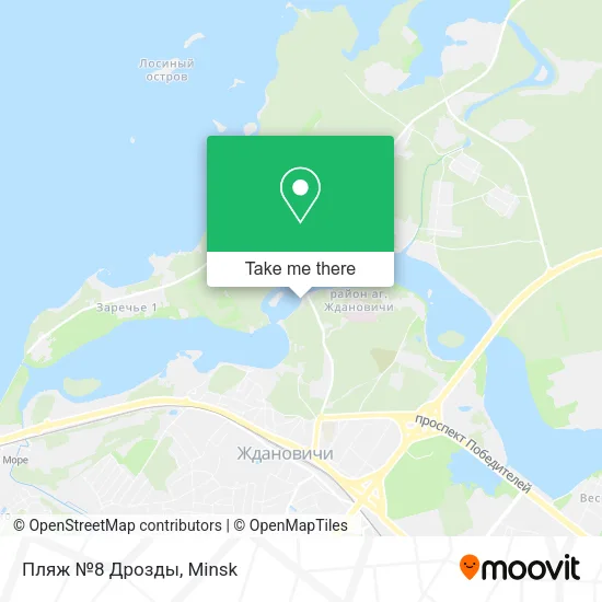 Пляж №8 Дрозды map