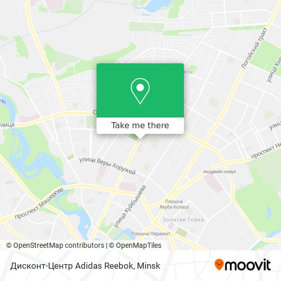Дисконт-Центр Adidas Reebok map