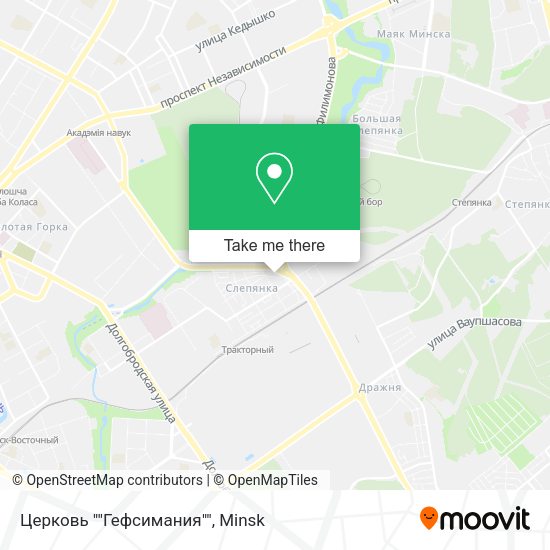 Церковь ""Гефсимания"" map