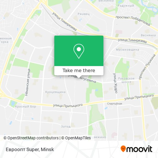 Евроопт Super map