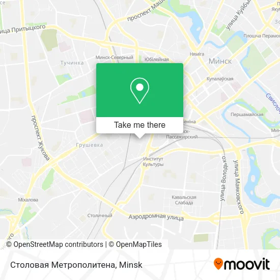 Столовая Метрополитена map