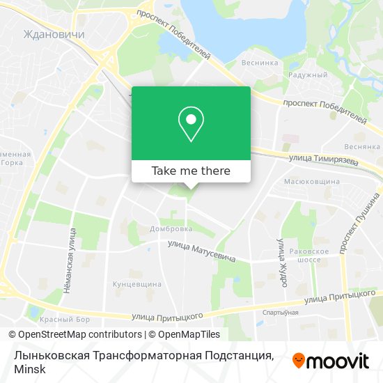 Лыньковская Трансформаторная Подстанция map