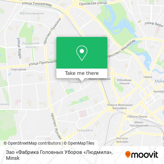 Зао «Фабрика Головных Уборов «Людмила» map