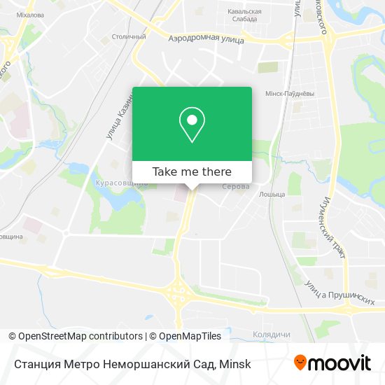 Станция Метро Неморшанский Сад map